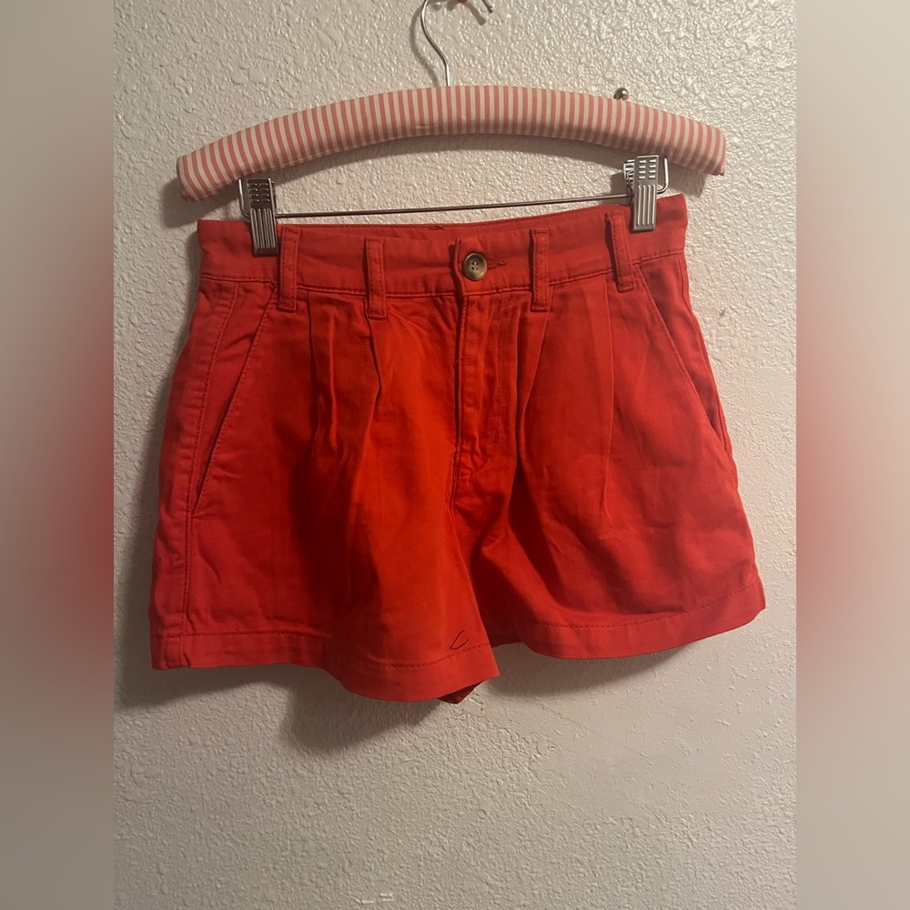 New Free People Shorts Size 0 in a Red/Orange